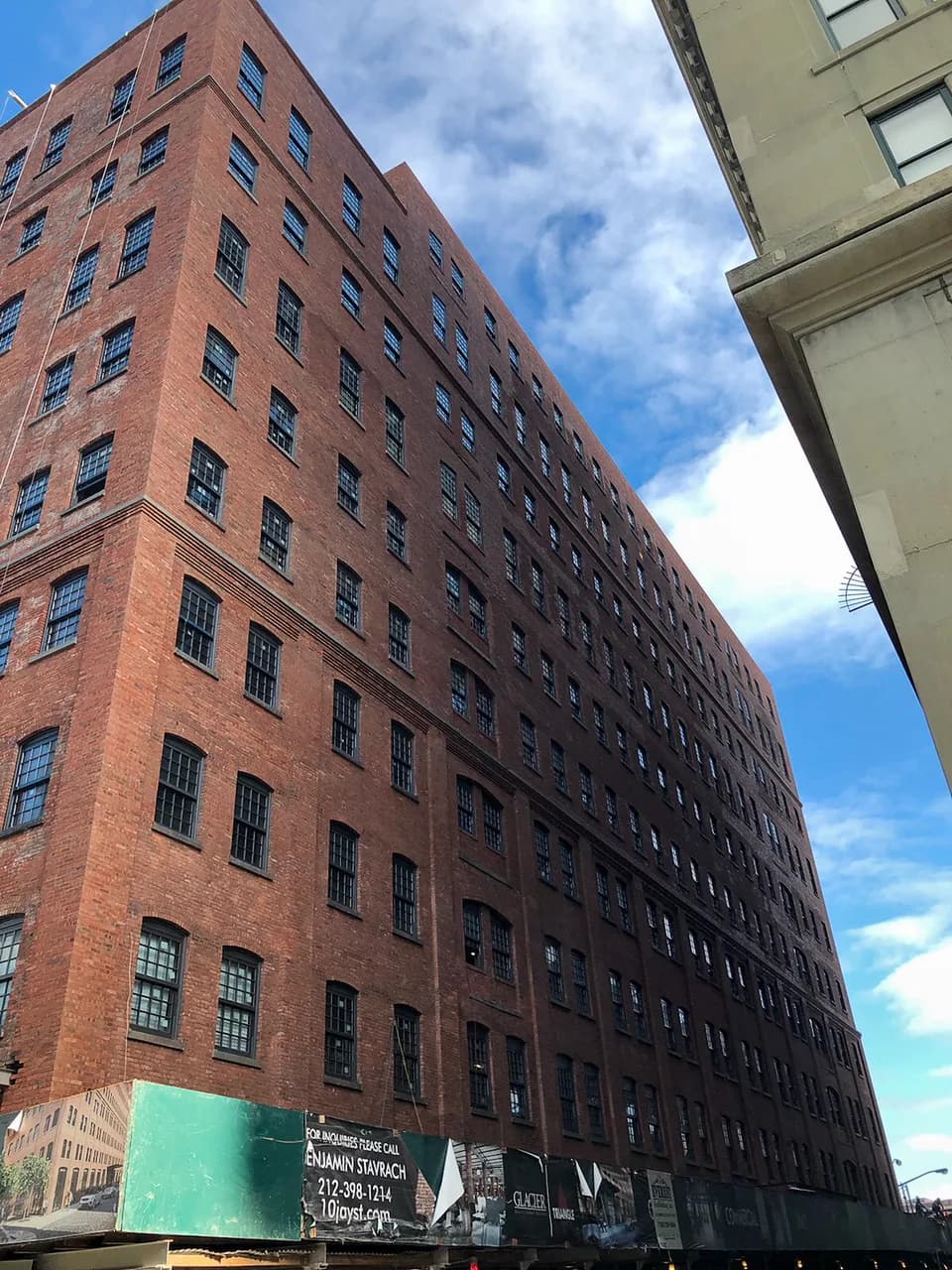 Exterior restoration work at 10 Jay Street by WKR Construction