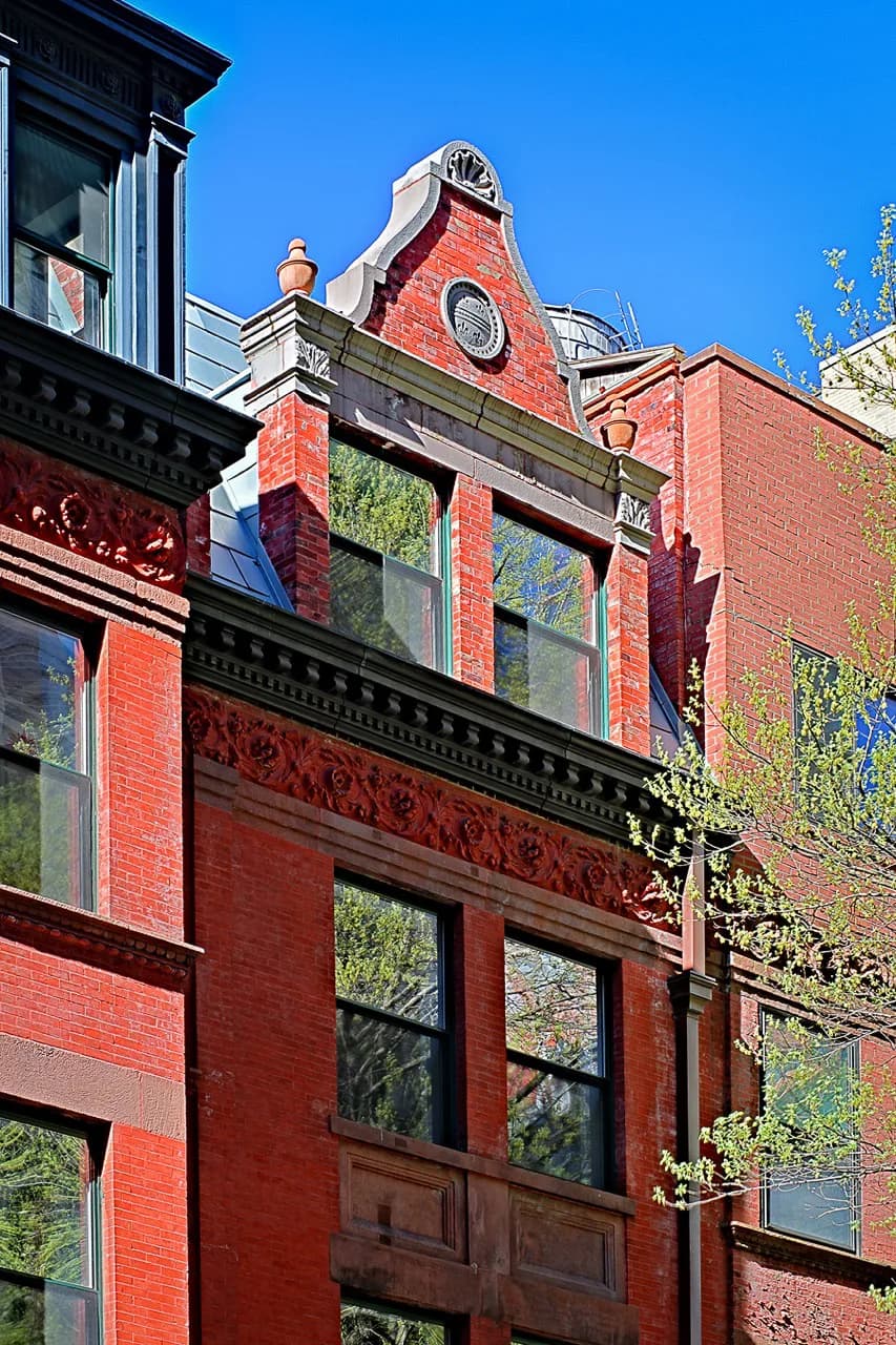Masonry and brownstone restoration work by WKR Construction