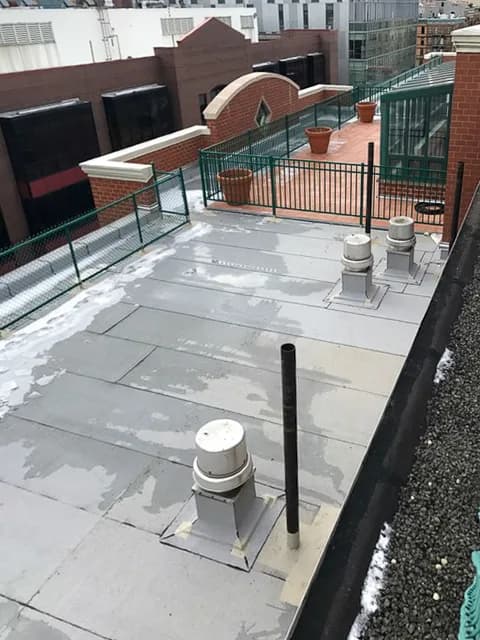 Roofing and waterproofing work at 55 West 137th Street