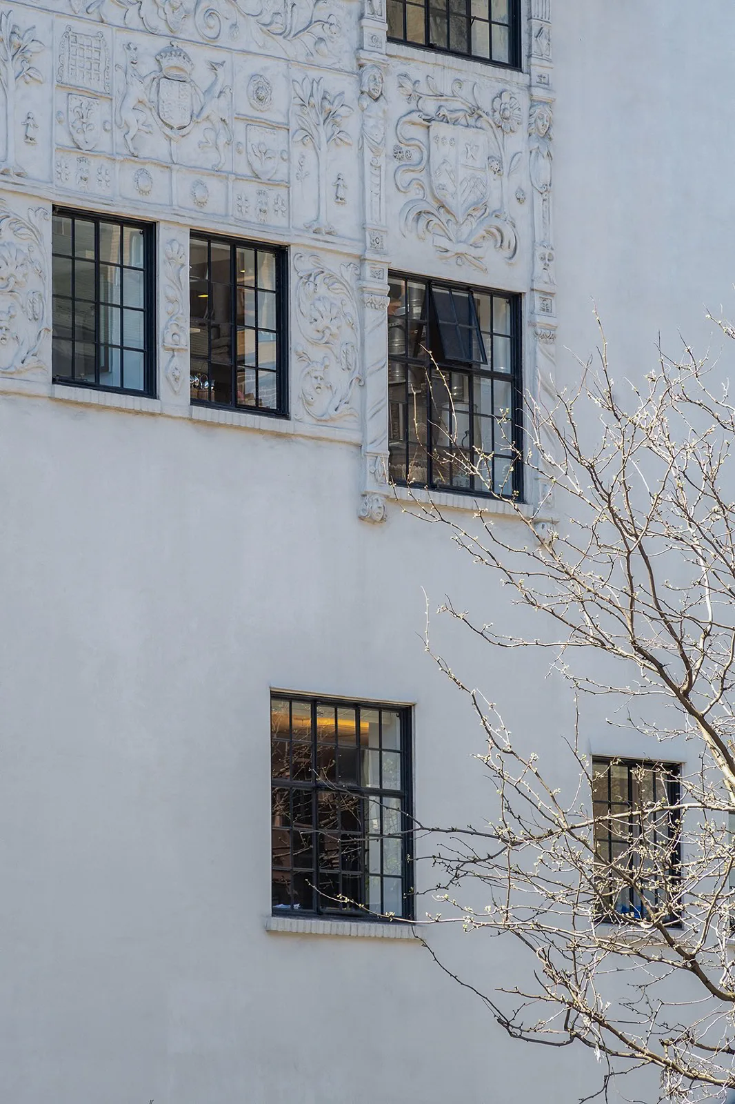 Completed exterior restoration detail at 866 Lexington Avenue